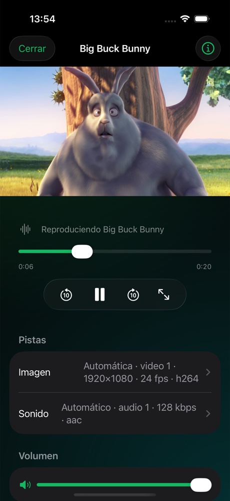 Player on iPhone